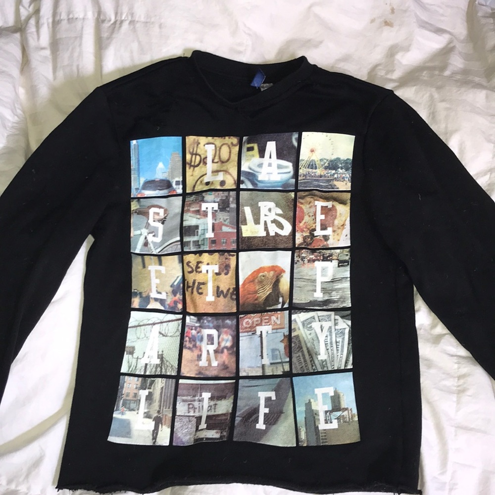 Distressed LA Paradise Crewneck Sweatshirt